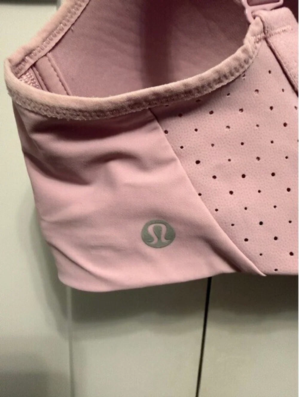 Lululemon Run times sports bra in lilac sweat wicking fabric size 36C
